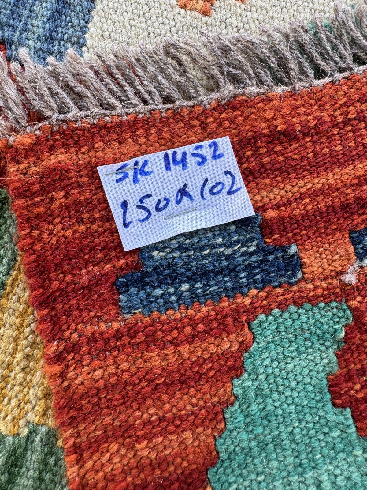 Handmade Afghan Kilim Rug 150 CM x 102 CM Sk#1452