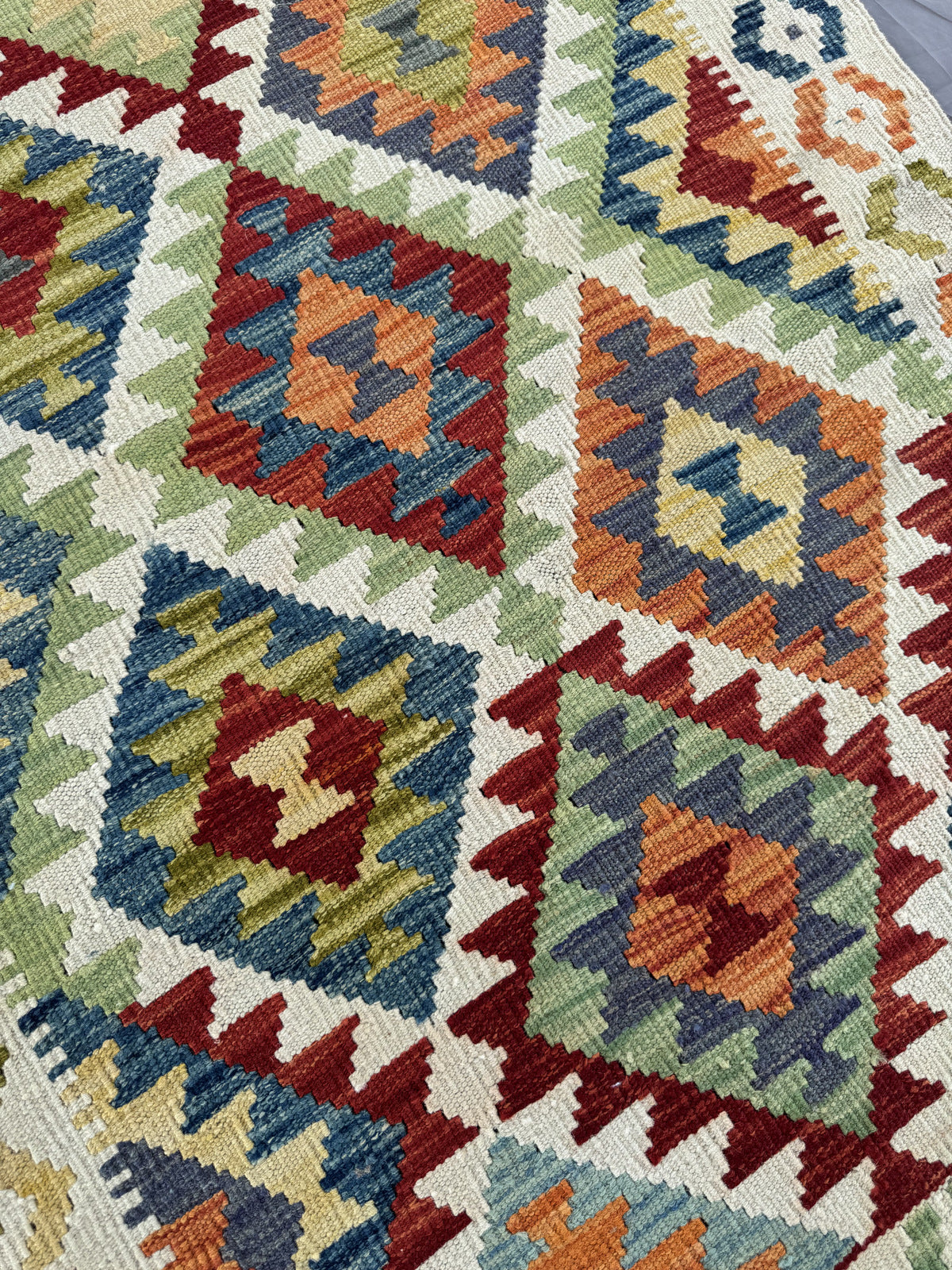 Handmade Afghan Kilim Rug 142 CM x 103 CM Sk#1451