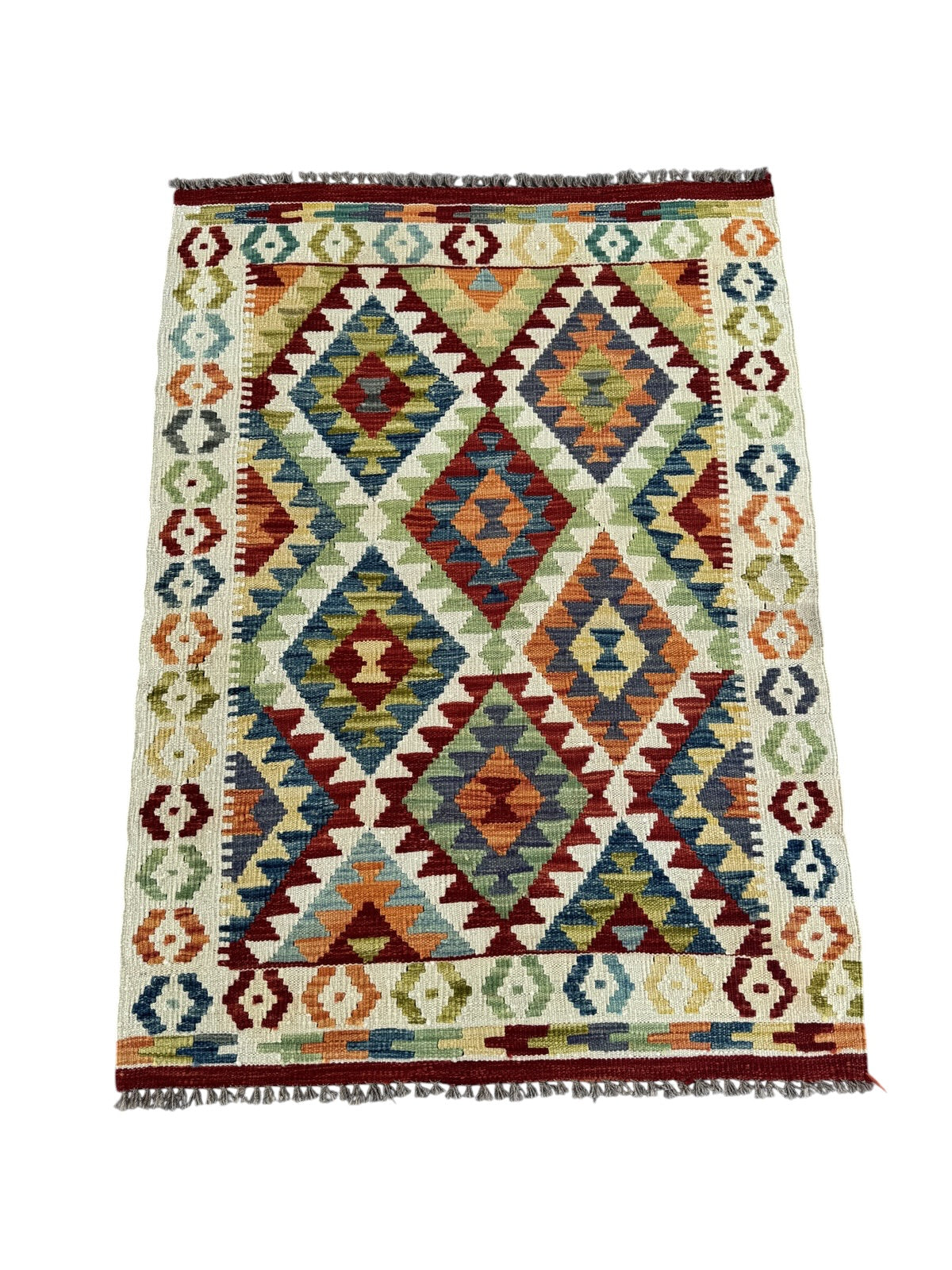 Handmade Afghan Kilim Rug 142 CM x 103 CM Sk#1451