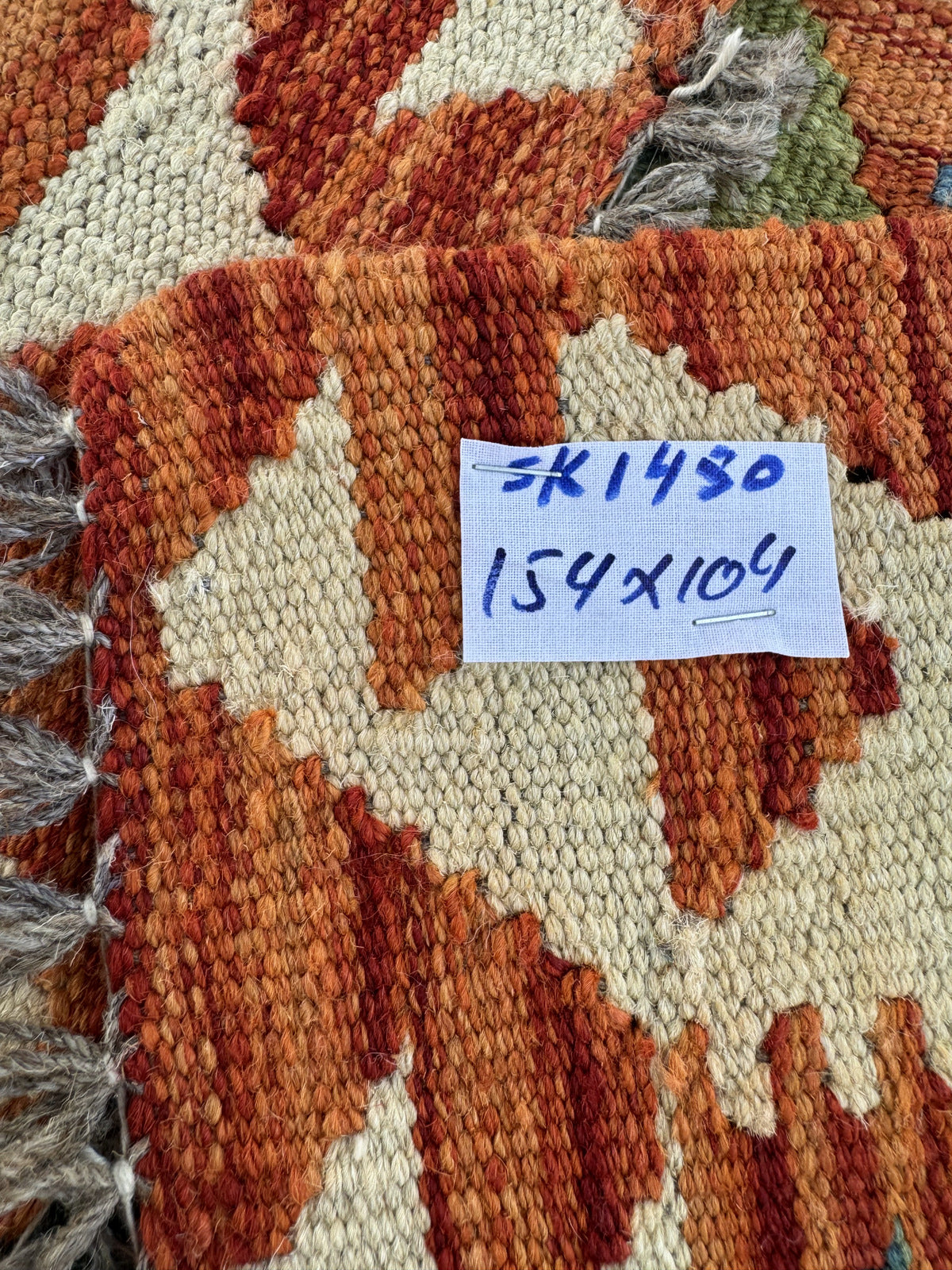 Handmade Afghan Kilim Rug 154 CM x 104 CM Sk#1450
