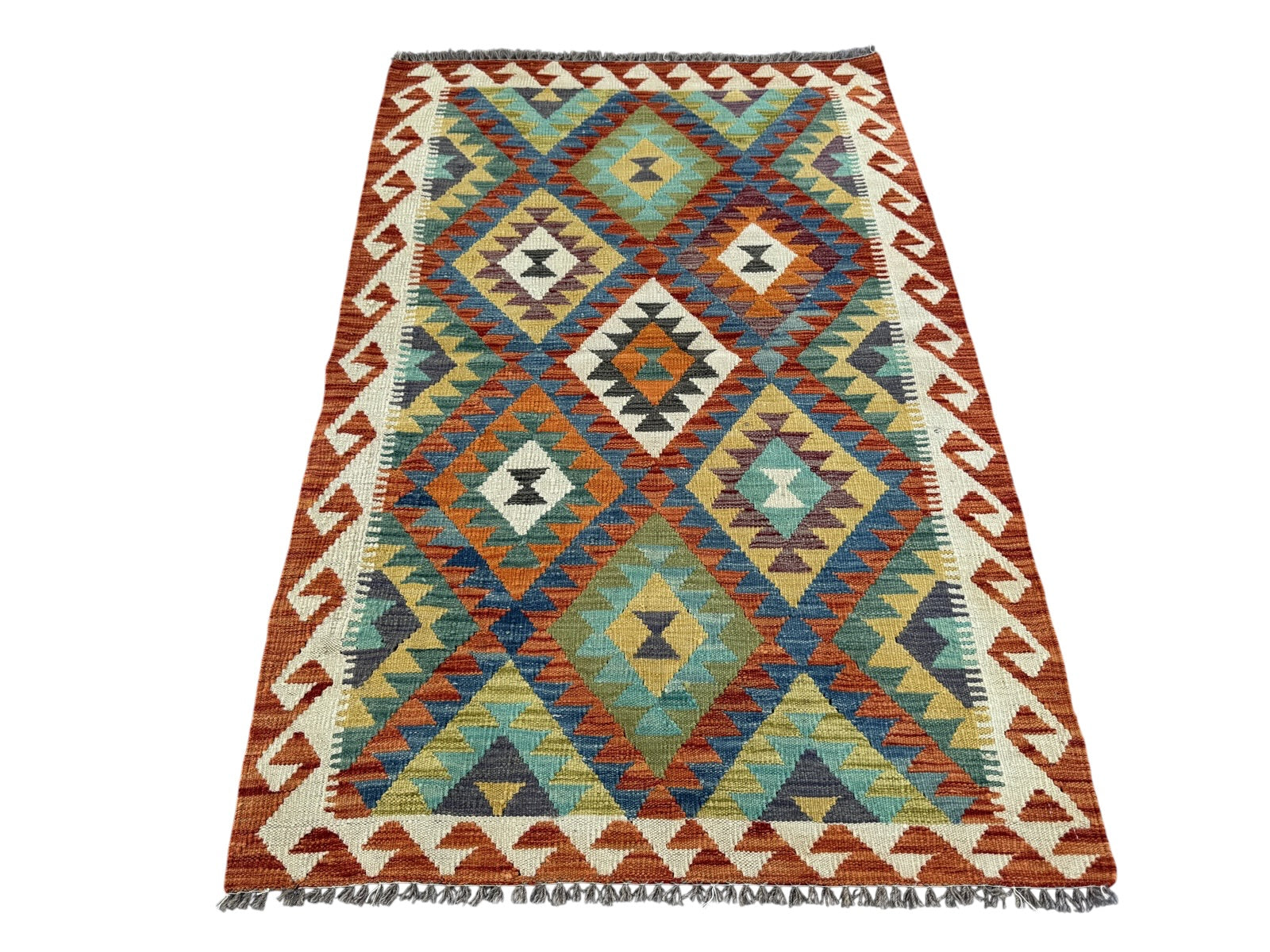 Handmade Afghan Kilim Rug 154 CM x 104 CM Sk#1450