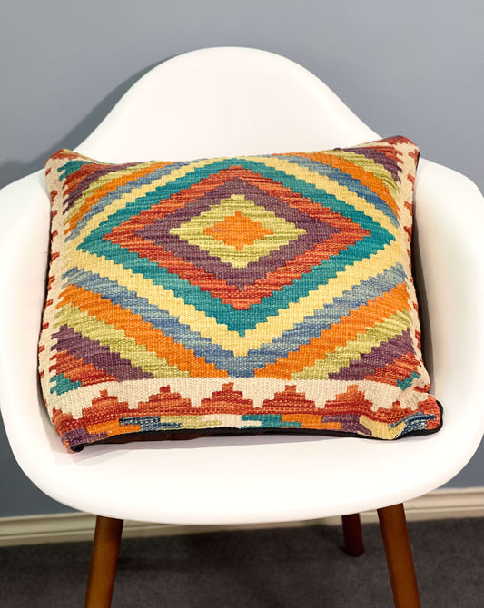 Chobi Kilim Cushion Cover 45cm X 45cm AF#97