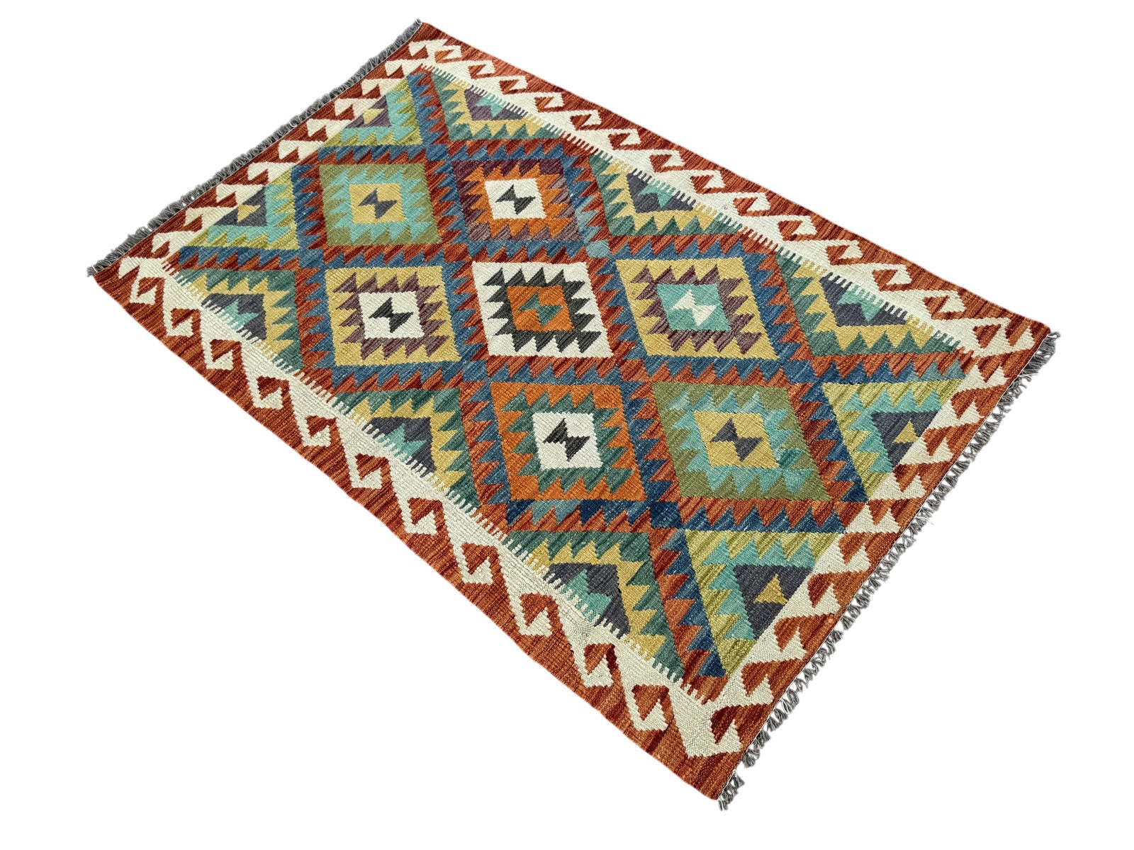 Handmade Afghan Kilim Rug 154 CM x 104 CM Sk#1450