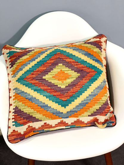 Chobi Kilim Cushion Cover 45cm X 45cm AF#97