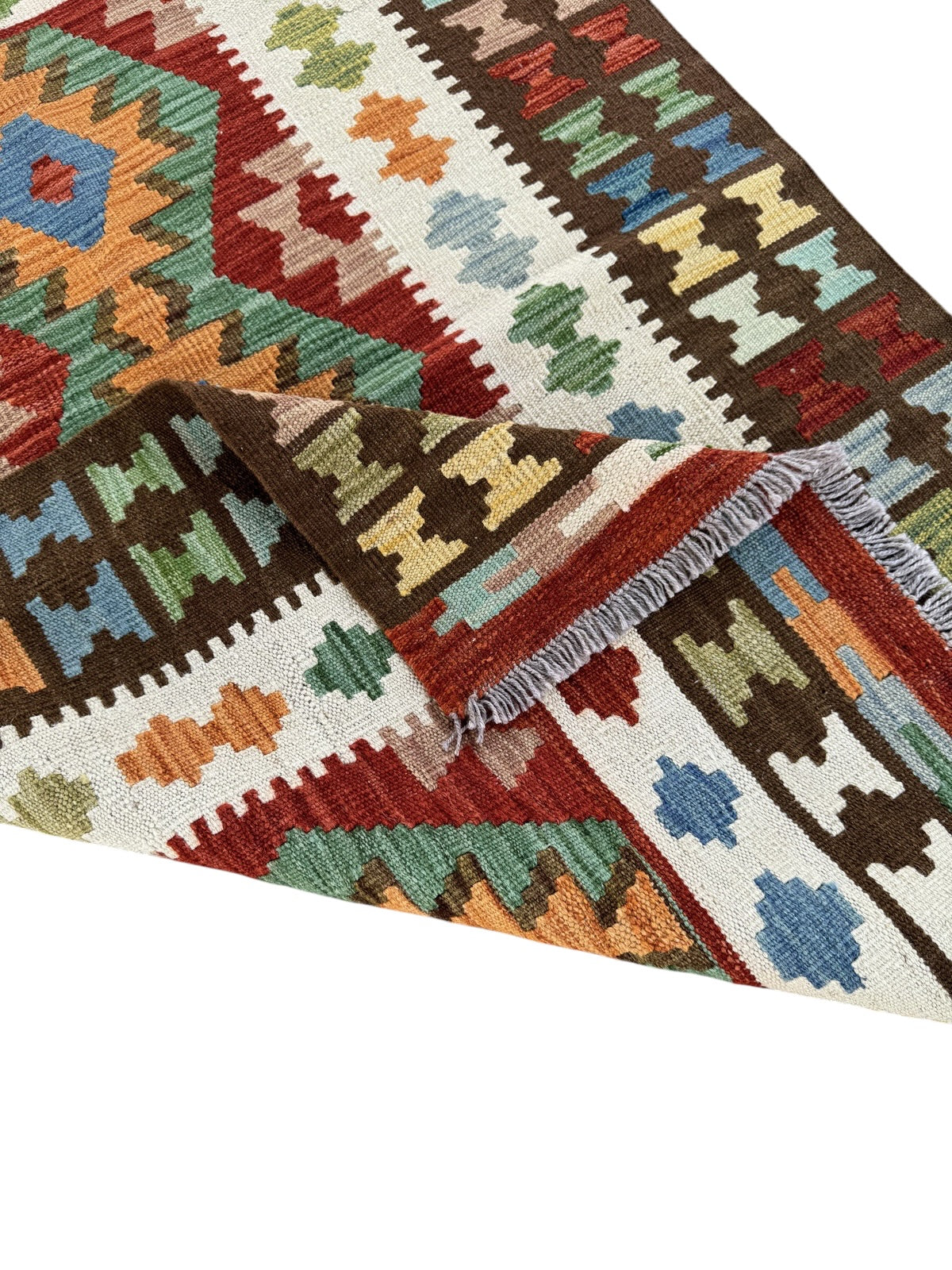 Handmade Afghan Kilim Rug 145 CM x 100 CM Sk#1449