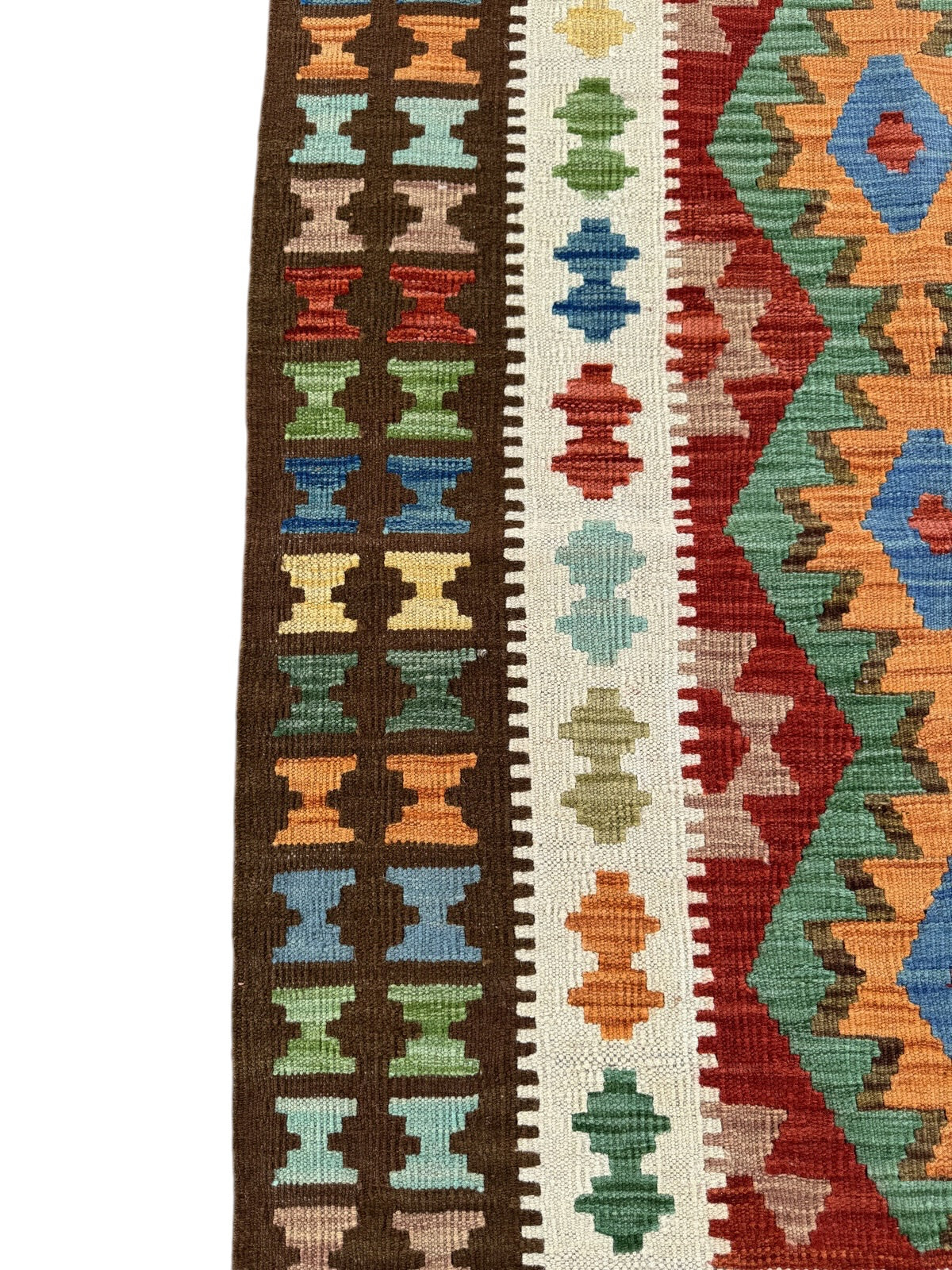 Handmade Afghan Kilim Rug 145 CM x 100 CM Sk#1449