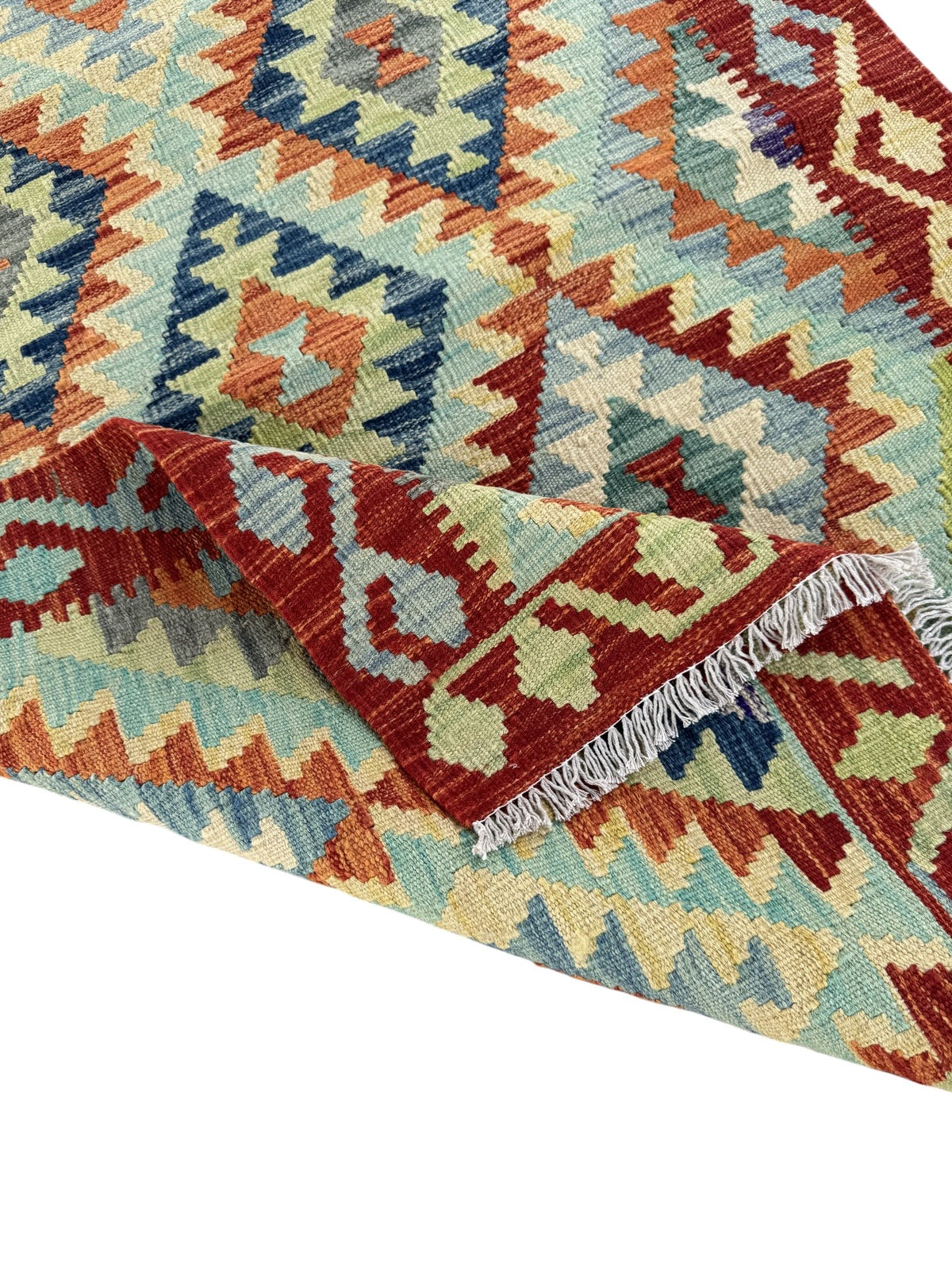 Handmade Afghan Kilim Rug 144 CM x 101 CM Sk#1448