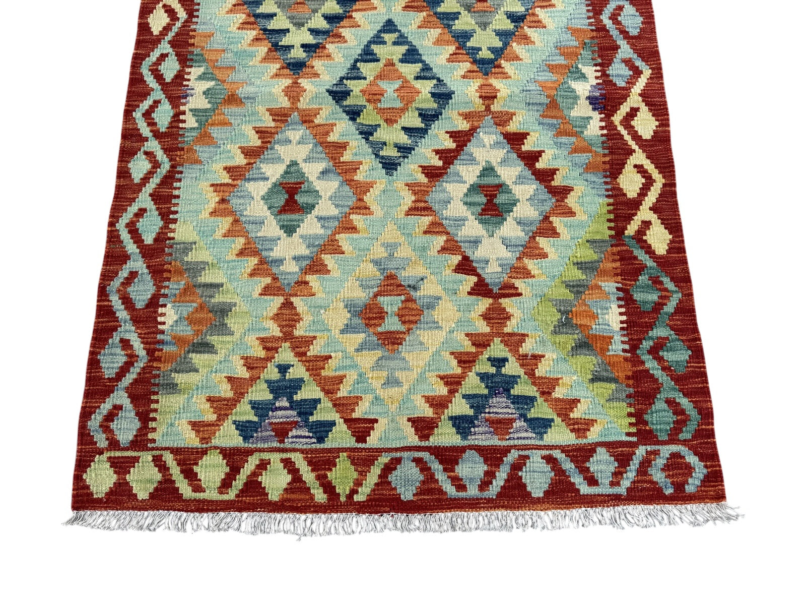 Handmade Afghan Kilim Rug 144 CM x 101 CM Sk#1448