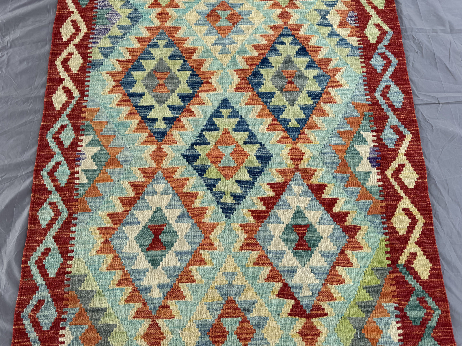 Handmade Afghan Kilim Rug 144 CM x 101 CM Sk#1448