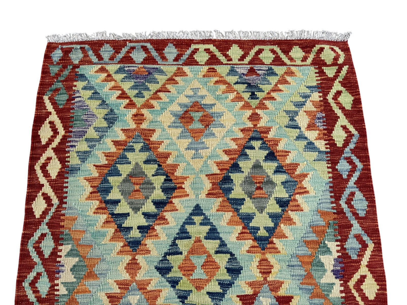 Handmade Afghan Kilim Rug 144 CM x 101 CM Sk#1448