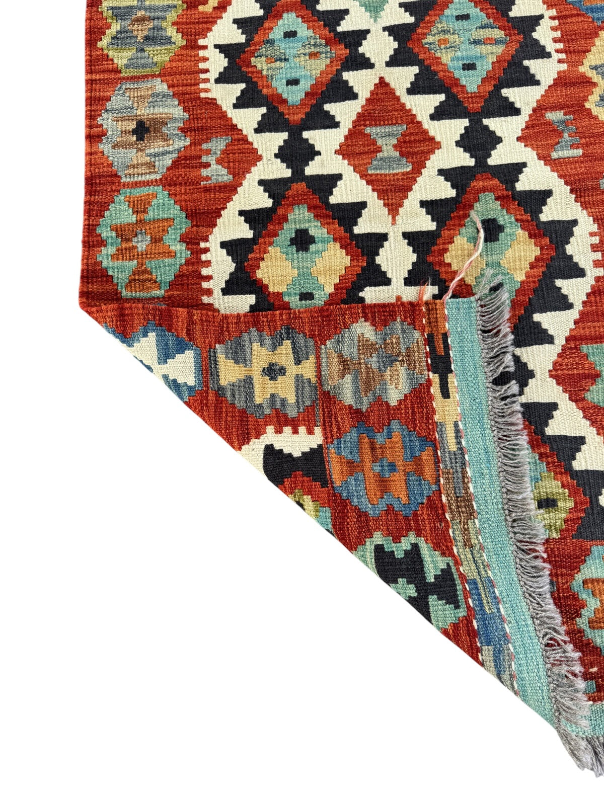 Handmade Afghan Kilim Rug 133 CM x 80 CM Sk#1447