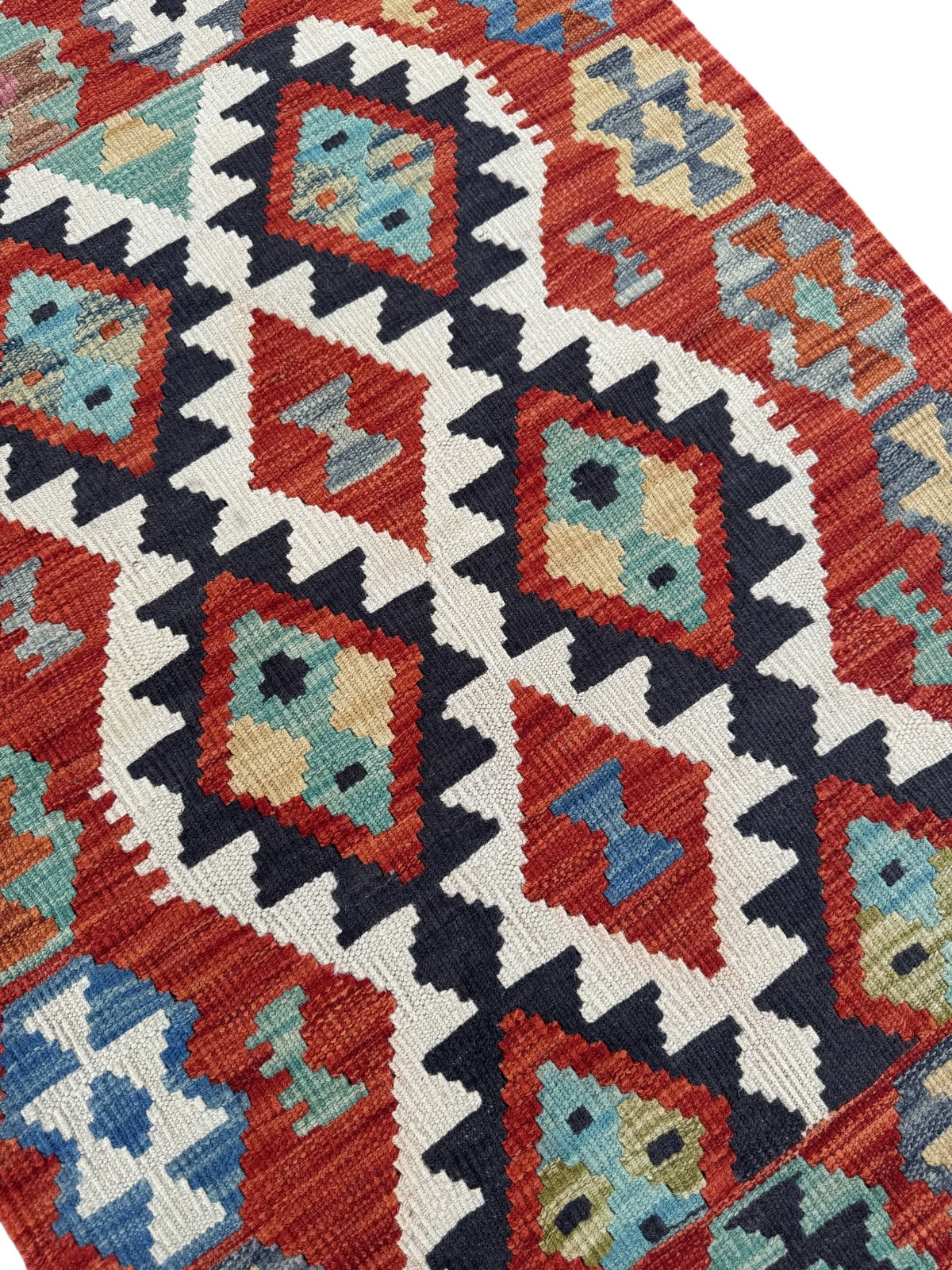 Handmade Afghan Kilim Rug 133 CM x 80 CM Sk#1447
