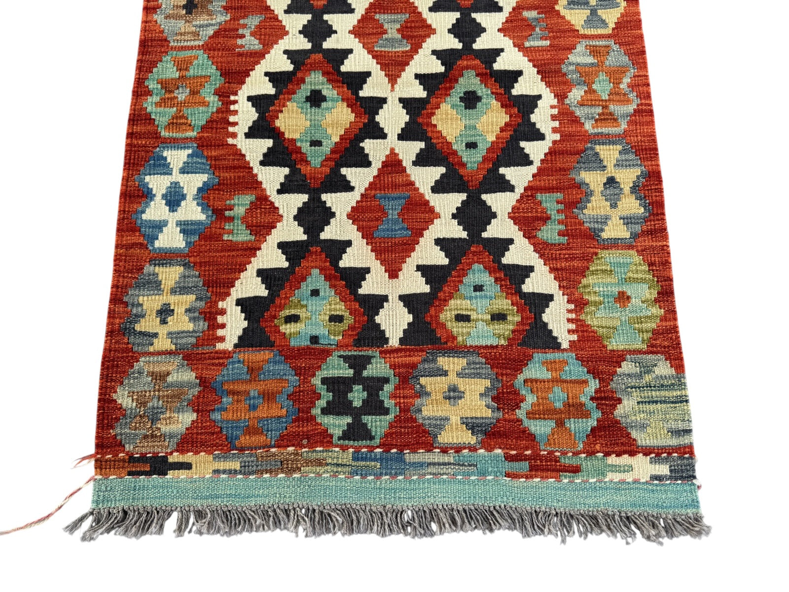 Handmade Afghan Kilim Rug 133 CM x 80 CM Sk#1447