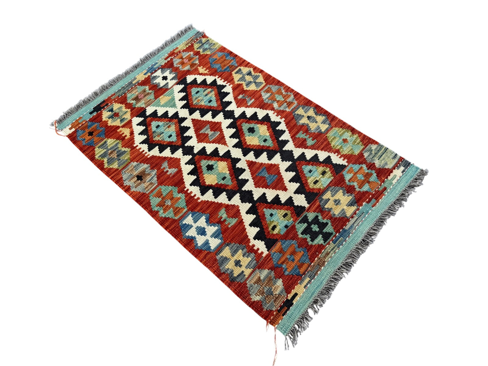 Handmade Afghan Kilim Rug 133 CM x 80 CM Sk#1447