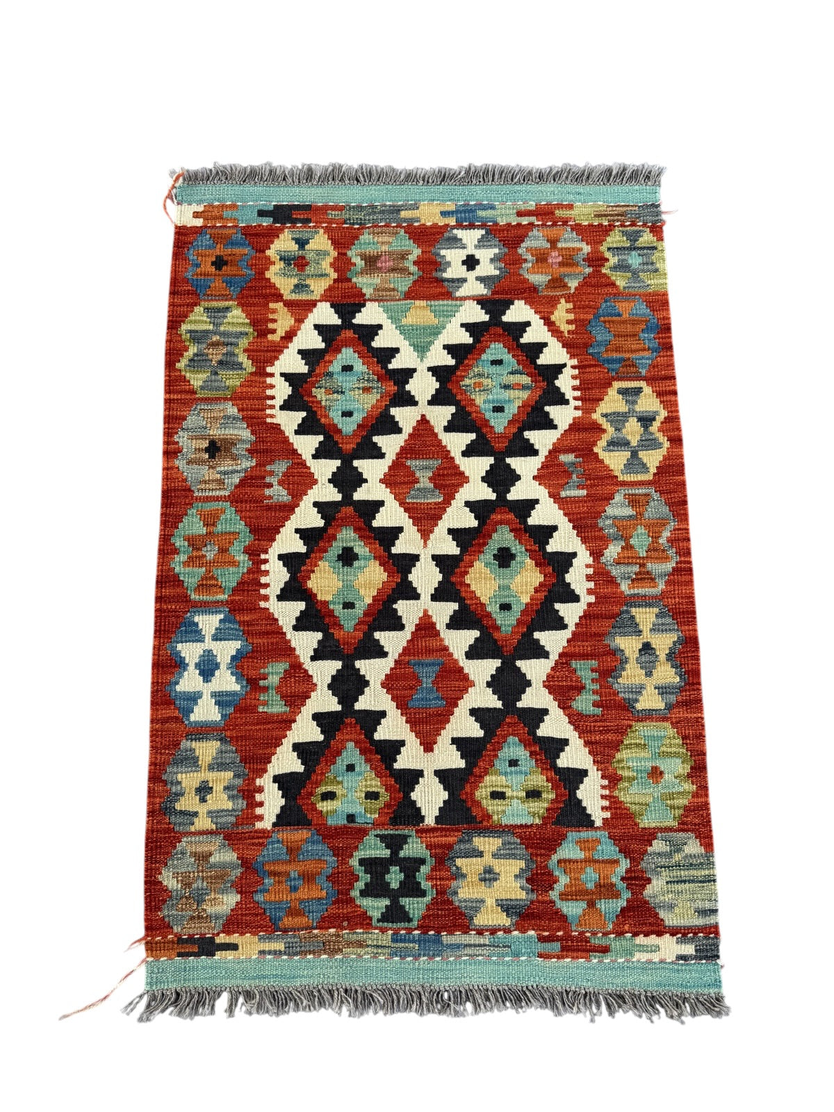 Handmade Afghan Kilim Rug 133 CM x 80 CM Sk#1447