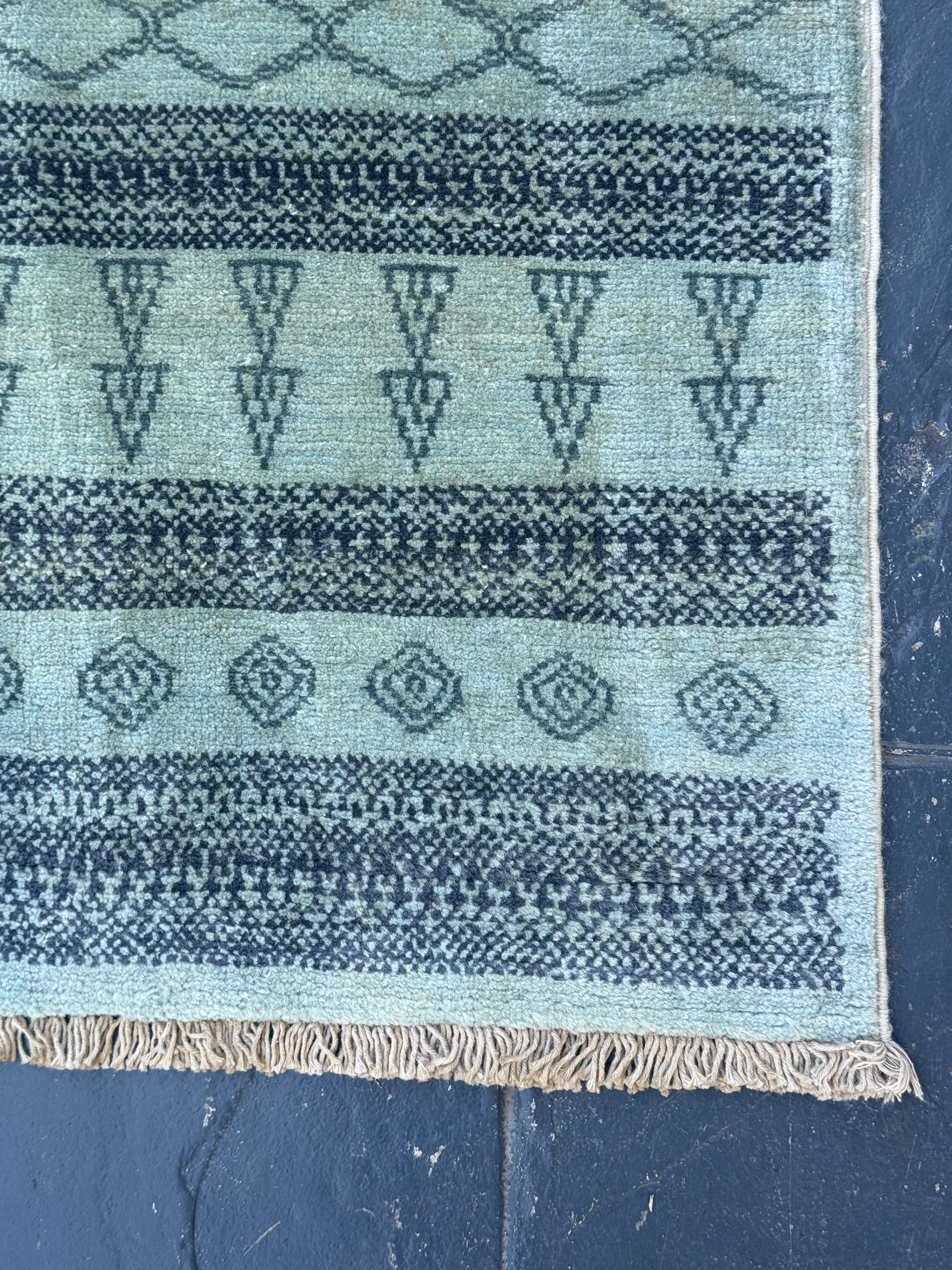 Handmade Afghan Tribal Modern Rug, 215 x 173 CM