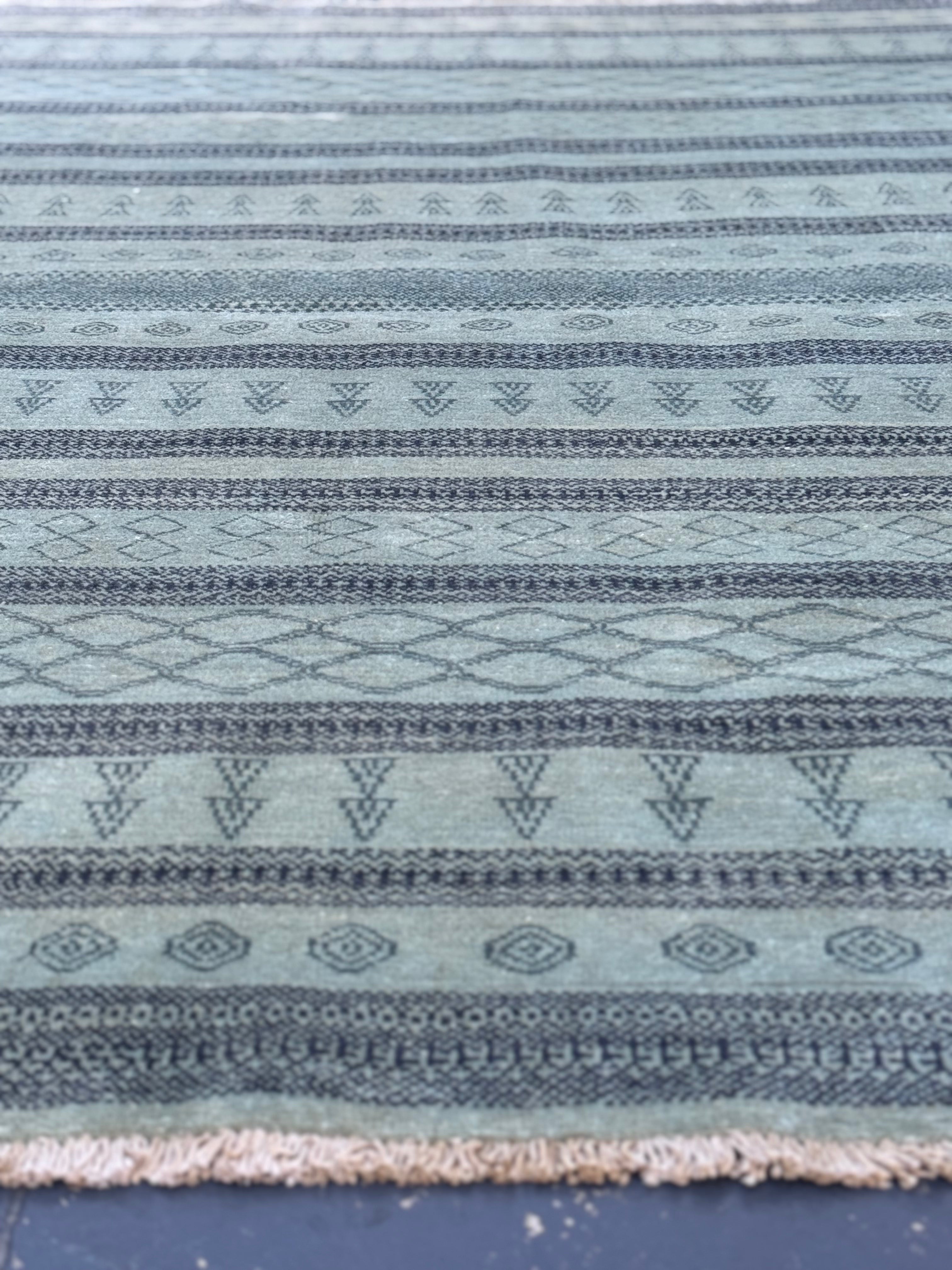 Handmade Afghan Tribal Modern Rug, 215 x 173 CM