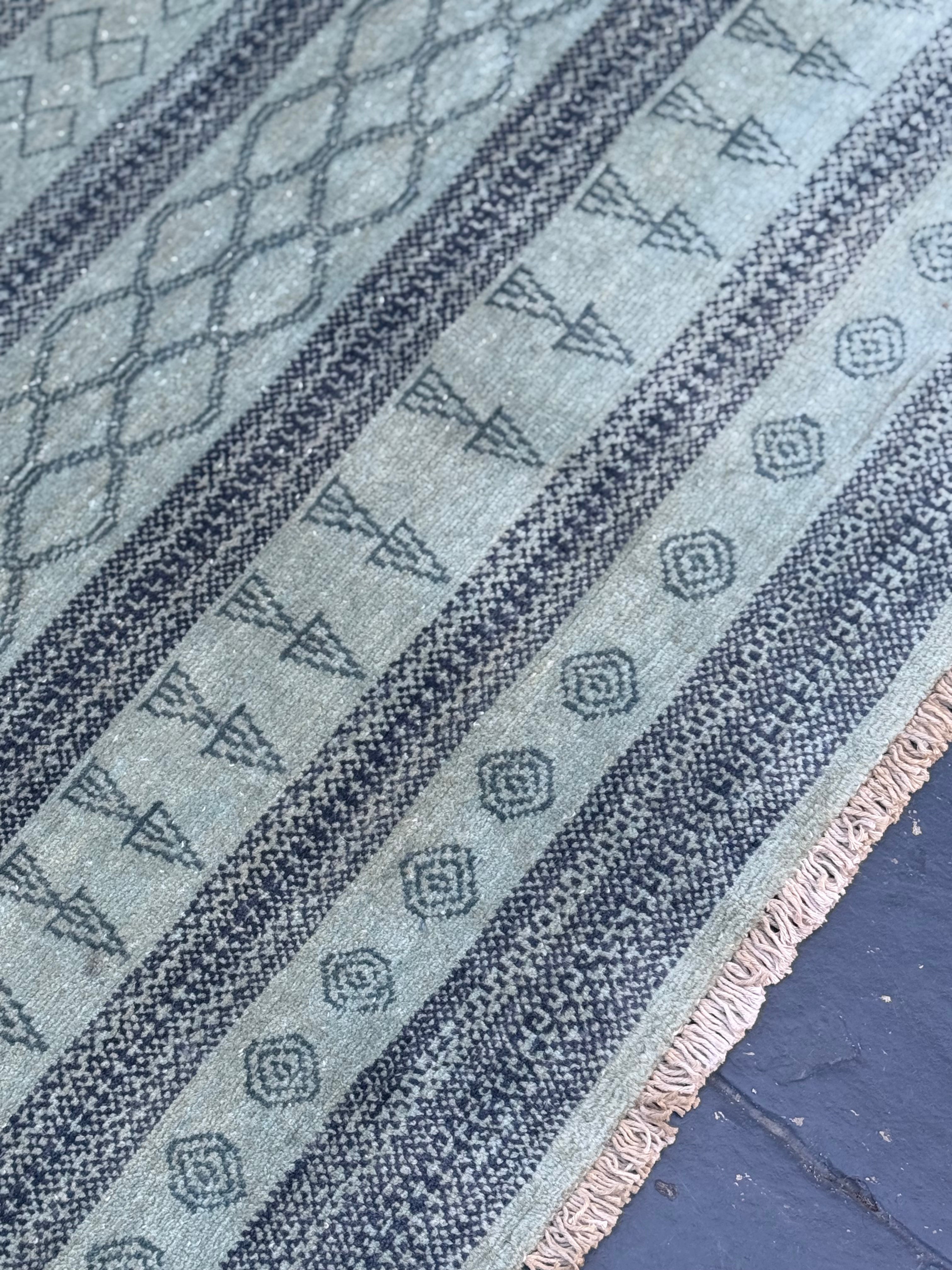 Handmade Afghan Tribal Modern Rug, 215 x 173 CM