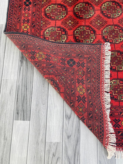 Handmade Afghan Traditional Wool Rug 200CM x 145CM (SS#30)