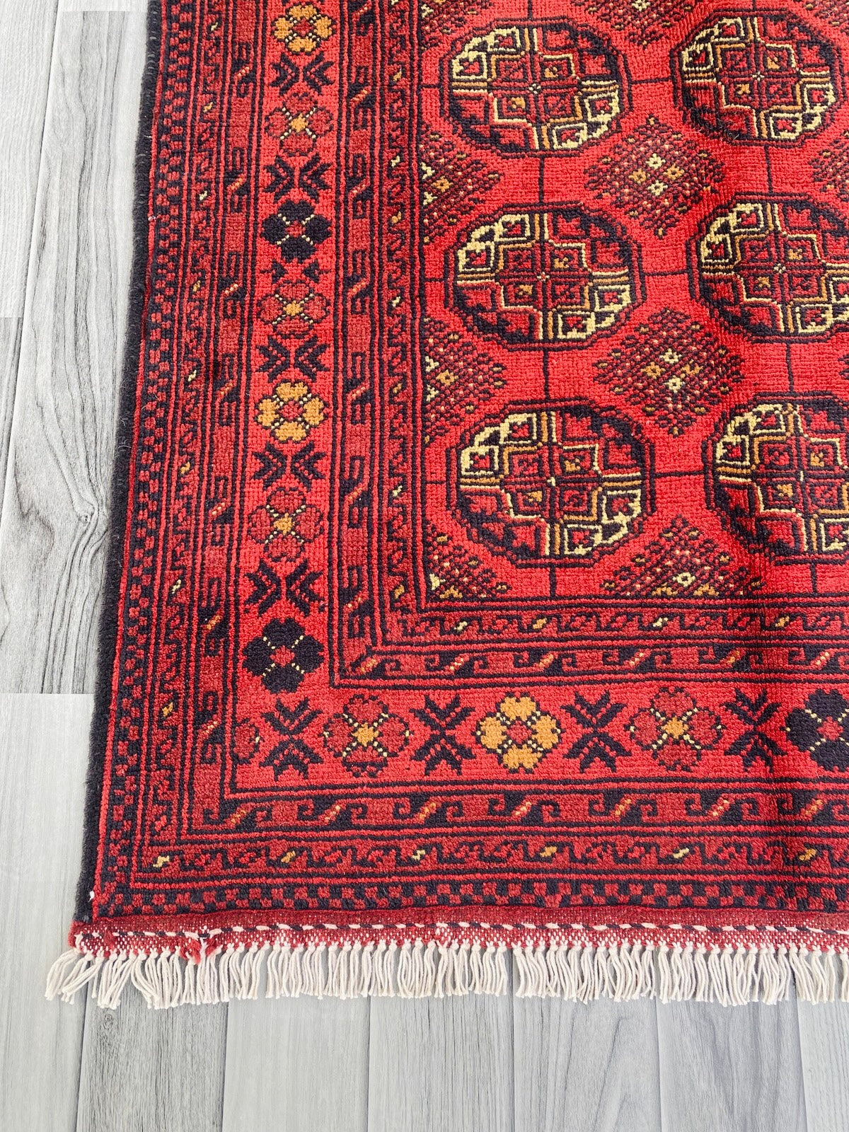 Handmade Afghan Traditional Wool Rug 200CM x 145CM (SS#30)