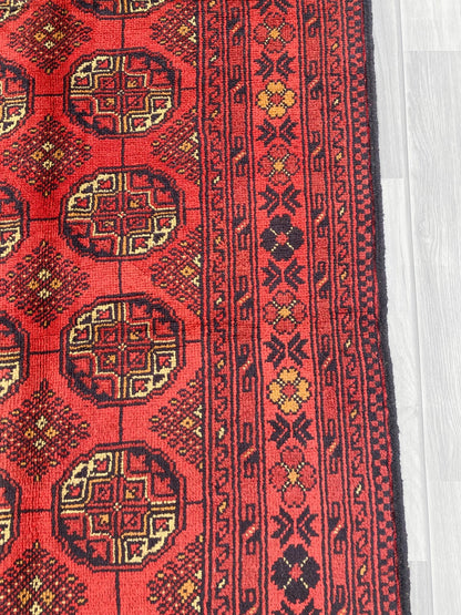 Handmade Afghan Traditional Wool Rug 200CM x 145CM (SS#30)