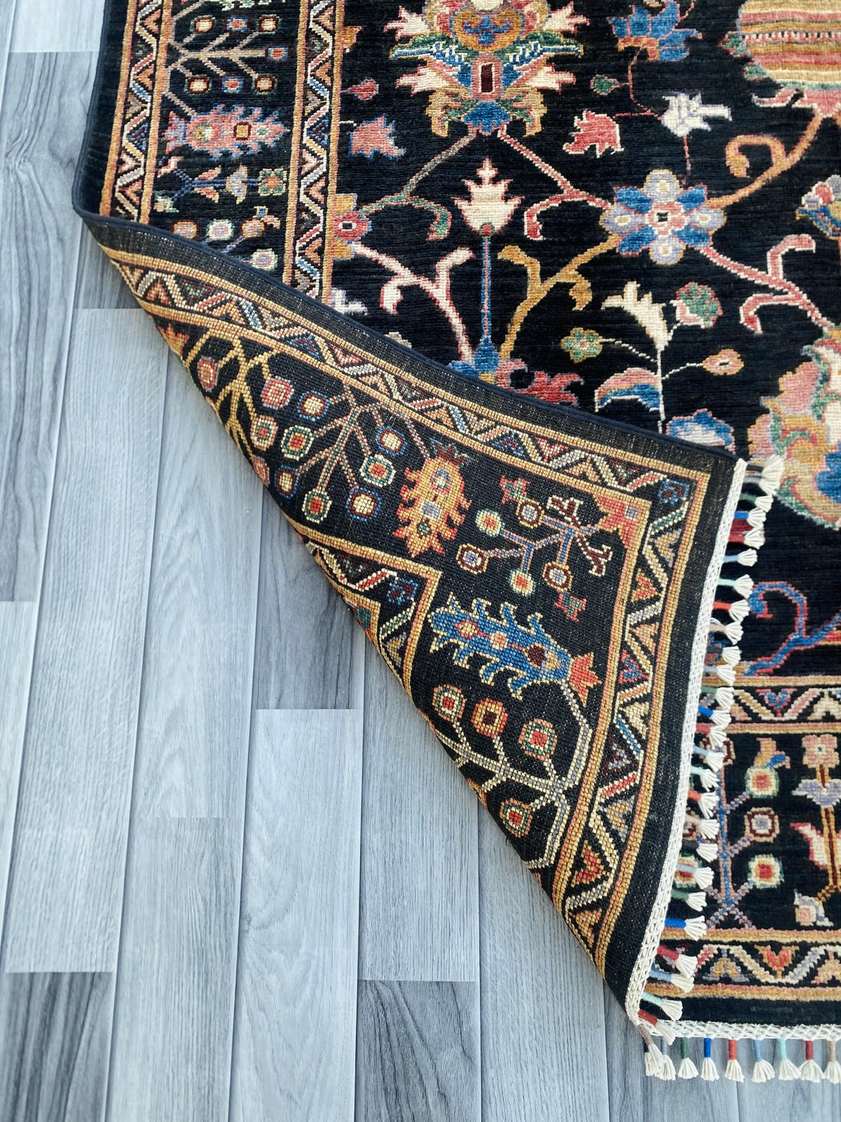 Hand Knotted Chobi Wool Rug  202 CM x 150 CM SK# 1382