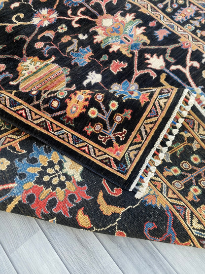 Hand Knotted Chobi Wool Rug | 202 CM x 150 CM SK# 1382