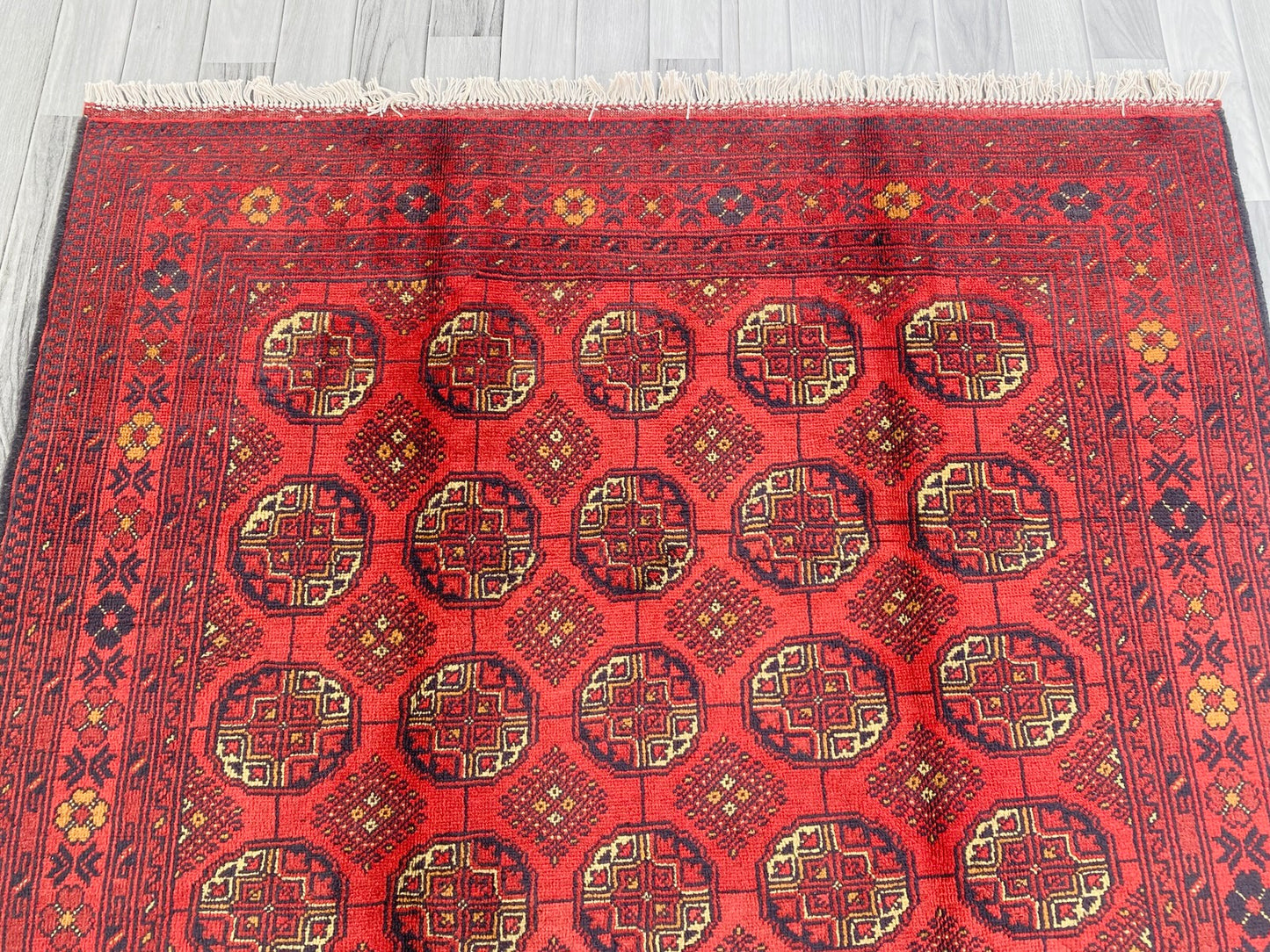 Handmade Afghan Traditional Wool Rug 200CM x 145CM (SS#30)