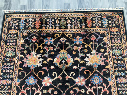 Hand Knotted Chobi Wool Rug | 202 CM x 150 CM SK# 1382