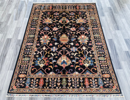 Hand Knotted Chobi Wool Rug | 202 CM x 150 CM SK# 1382