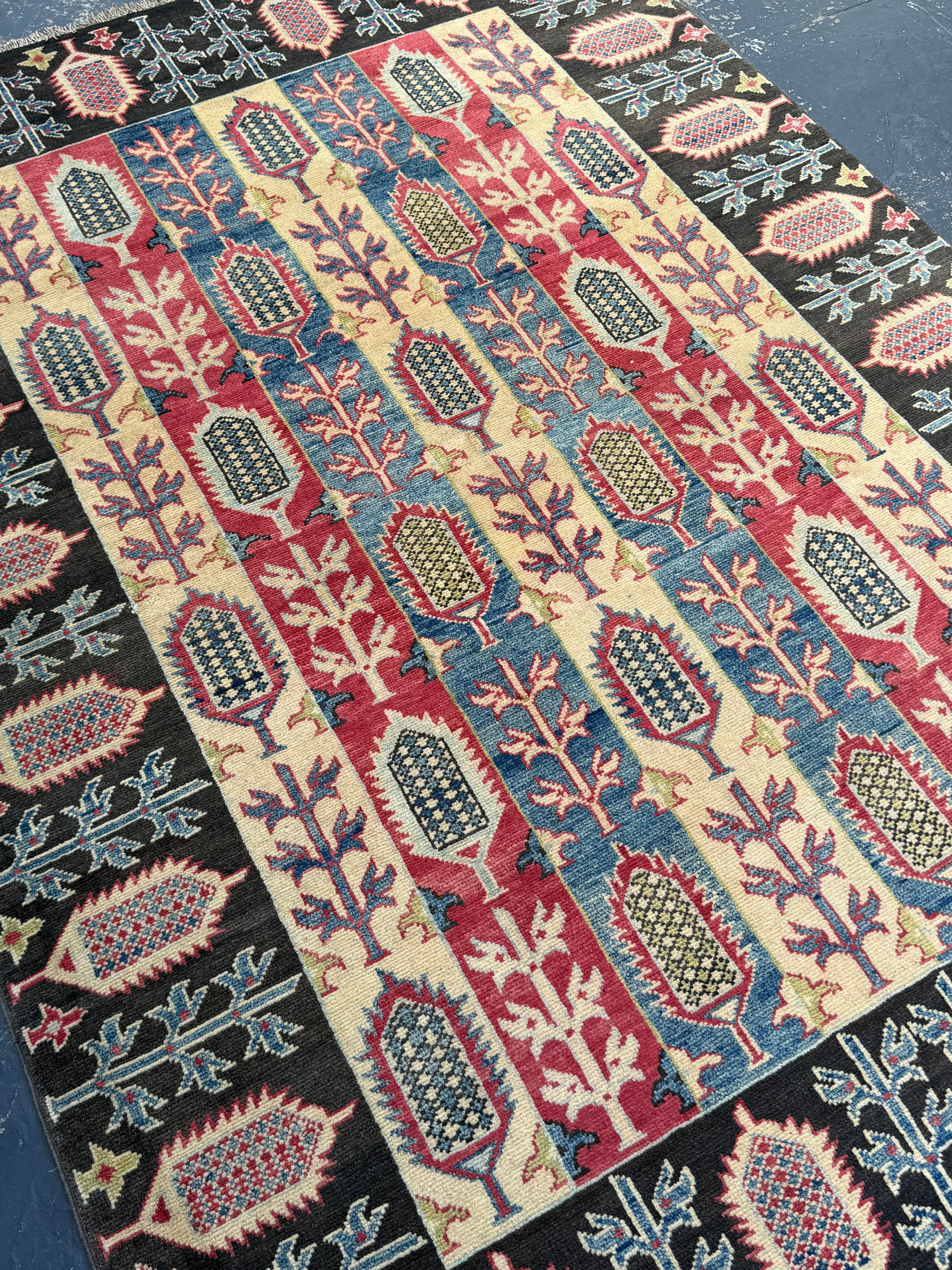 Hand-Knotted Chobi Wool Rug 200 CM  x 150 CM SK#2044
