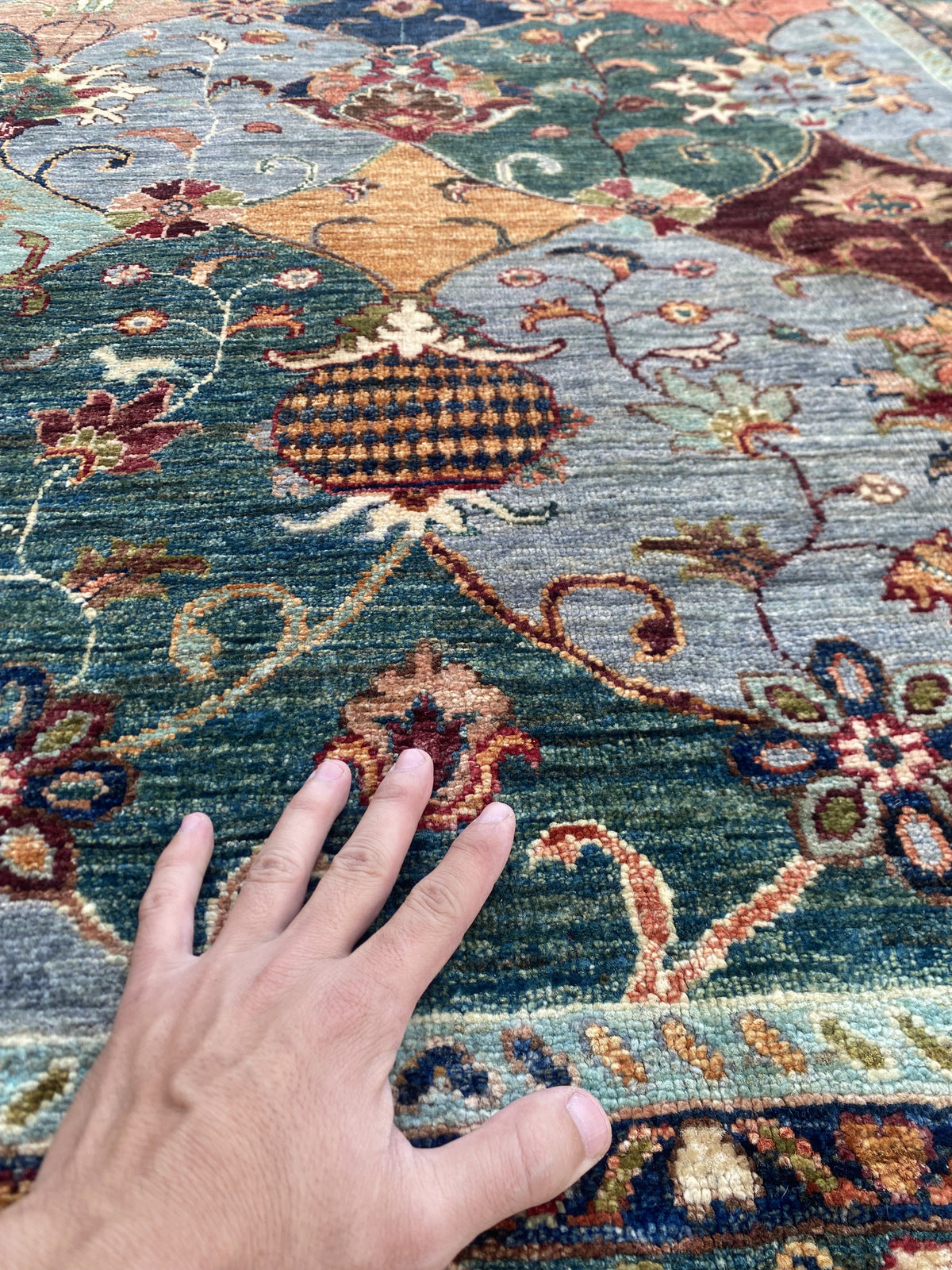 Hand Knotted Chobi Wool Rug 206 CM x 148 CM SK#1376