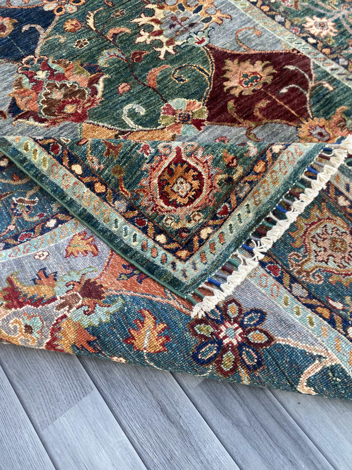 Hand Knotted Chobi Wool Rug 206 CM x 148 CM SK#1376