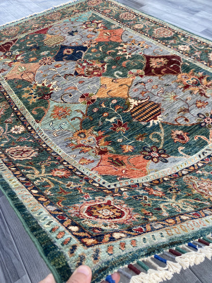 Hand Knotted Chobi Wool Rug | 206 CM x 148 CM SK#1376