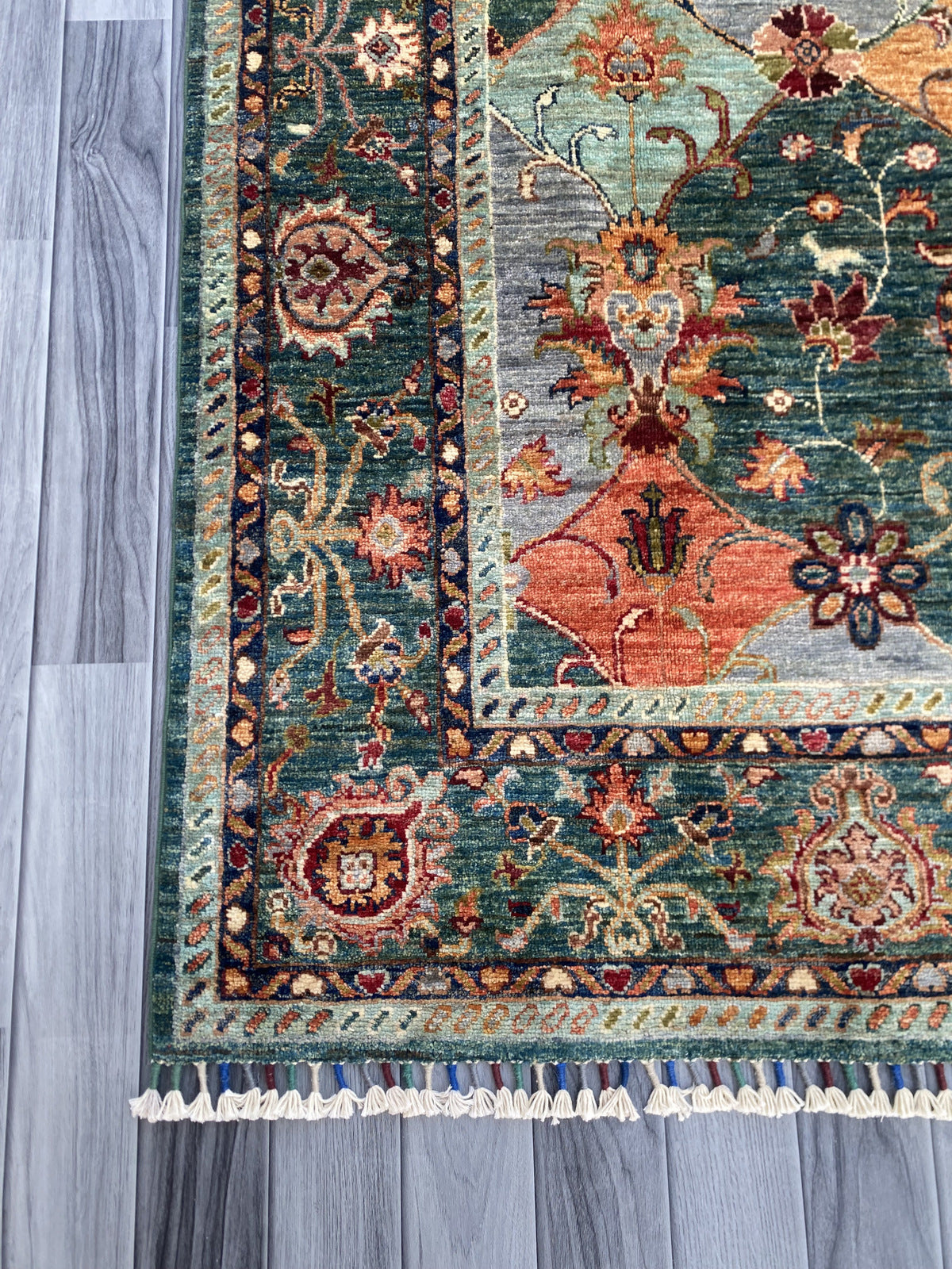 Hand Knotted Chobi Wool Rug 206 CM x 148 CM SK#1376