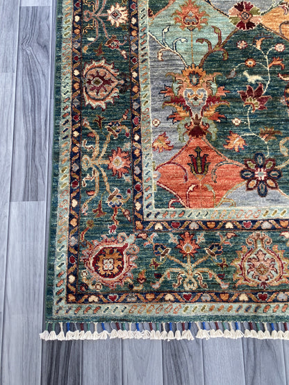 Hand Knotted Chobi Wool Rug | 206 CM x 148 CM SK#1376