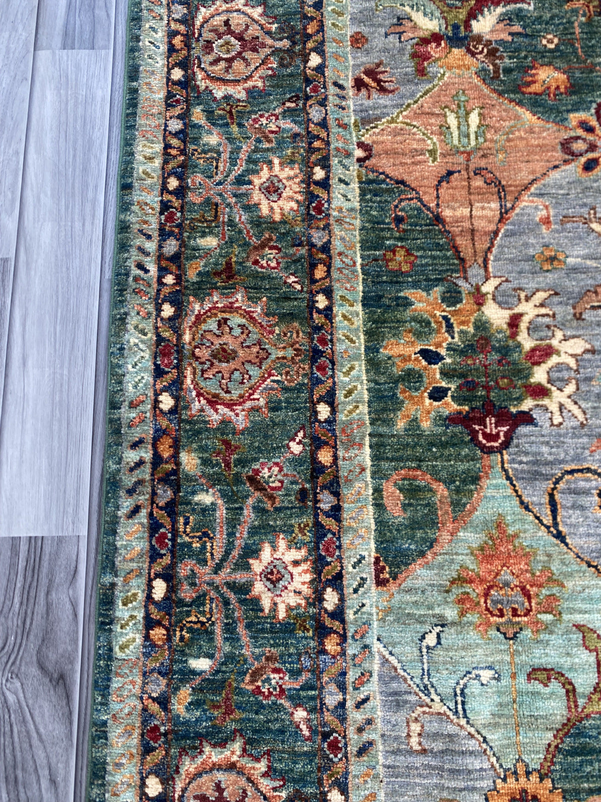 Hand Knotted Chobi Wool Rug 206 CM x 148 CM SK#1376