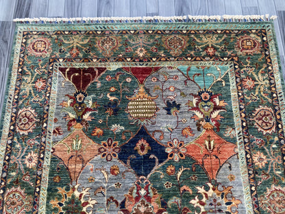 Hand Knotted Chobi Wool Rug | 206 CM x 148 CM SK#1376