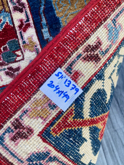 Hand Knotted Chobi Wool Rug | 204 CM x 149 CM SK#1379