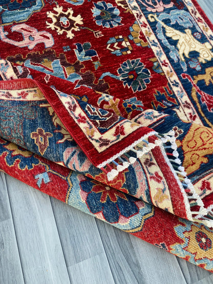 Hand Knotted Chobi Wool Rug | 204 CM x 149 CM SK#1379