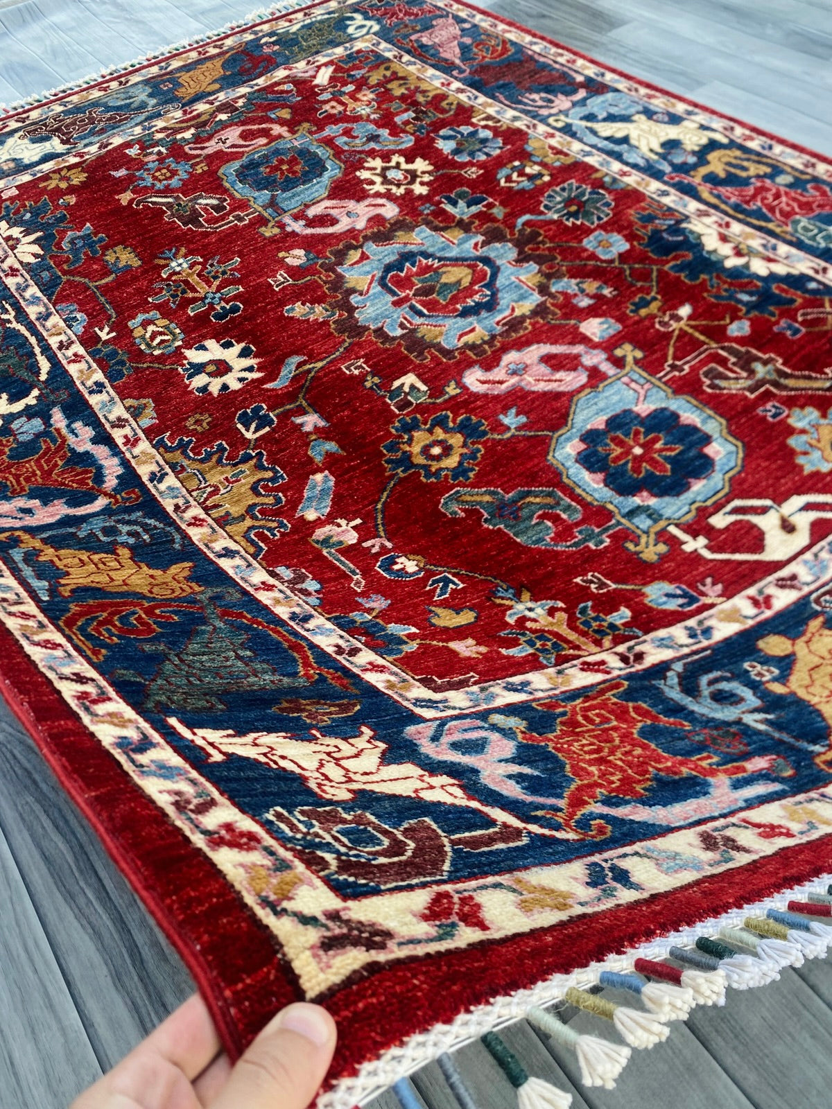 Hand Knotted Chobi Wool Rug | 204 CM x 149 CM SK#1379