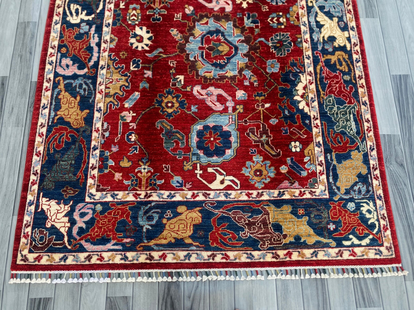 Hand Knotted Chobi Wool Rug | 204 CM x 149 CM SK#1379