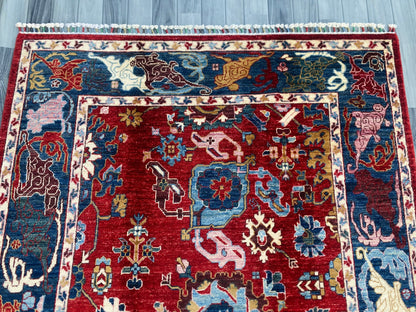 Hand Knotted Chobi Wool Rug | 204 CM x 149 CM SK#1379