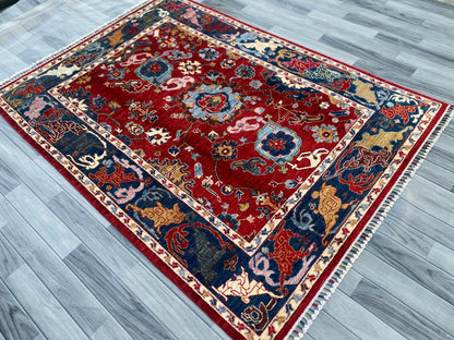Hand Knotted Chobi Wool Rug | 204 CM x 149 CM SK#1379
