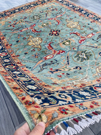 Hand Knotted Chobi Wool Rug | 201 CM x 149 CM SK#1378