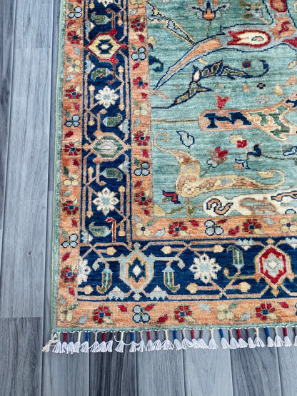 Hand Knotted Chobi Wool Rug | 201 CM x 149 CM SK#1378