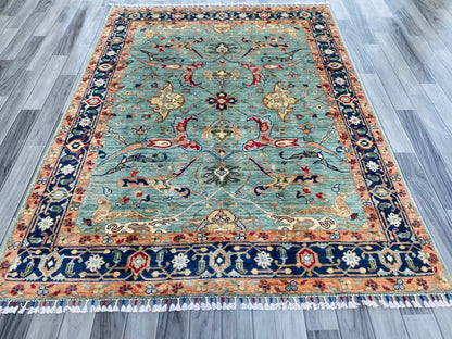 Hand Knotted Chobi Wool Rug | 201 CM x 149 CM SK#1378