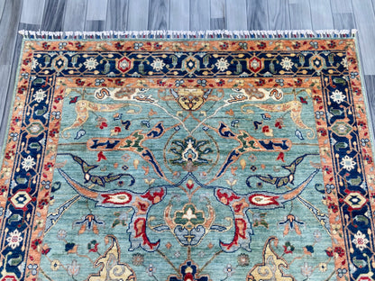 Hand Knotted Chobi Wool Rug | 201 CM x 149 CM SK#1378