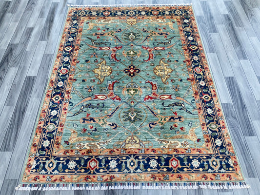 Hand Knotted Chobi Wool Rug | 201 CM x 149 CM SK#1378