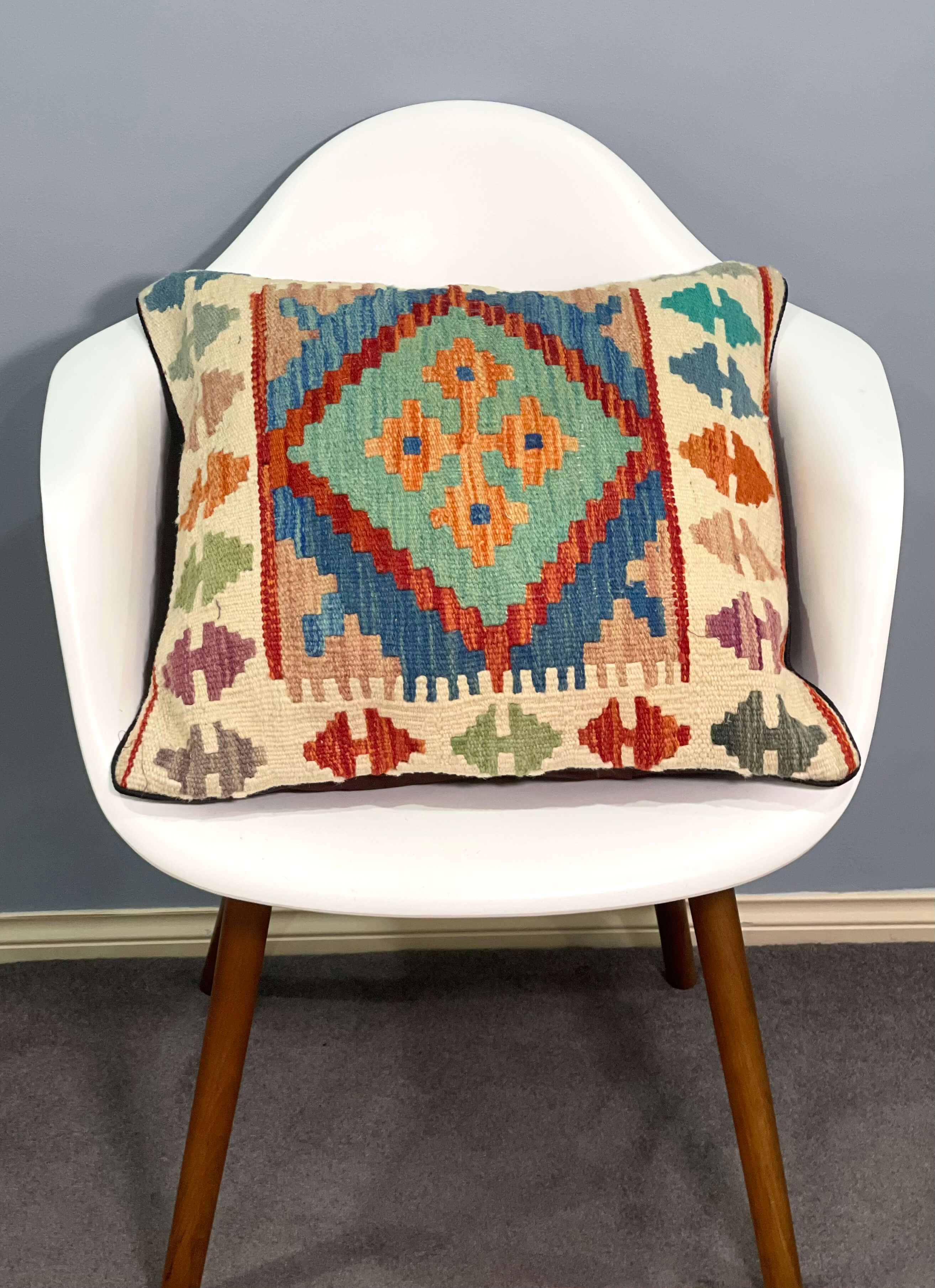 Chobi Design Kilim Cushion Cover 45 cm x 45 cm   AF#123